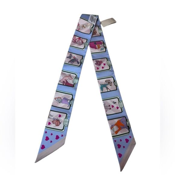 NWT Hermes Silk Story Twilly - Picture 5 of 7